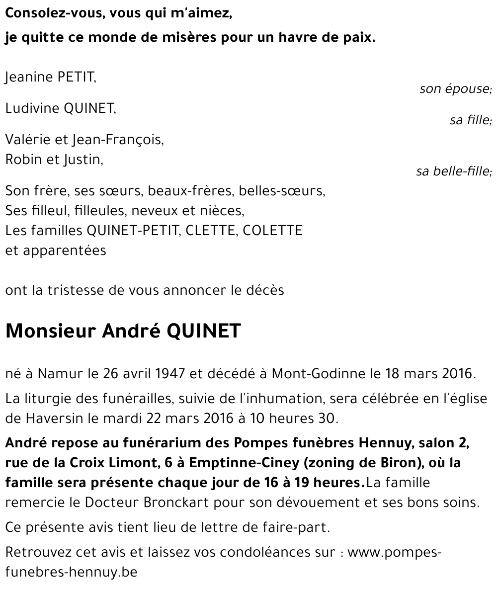 André QUINET