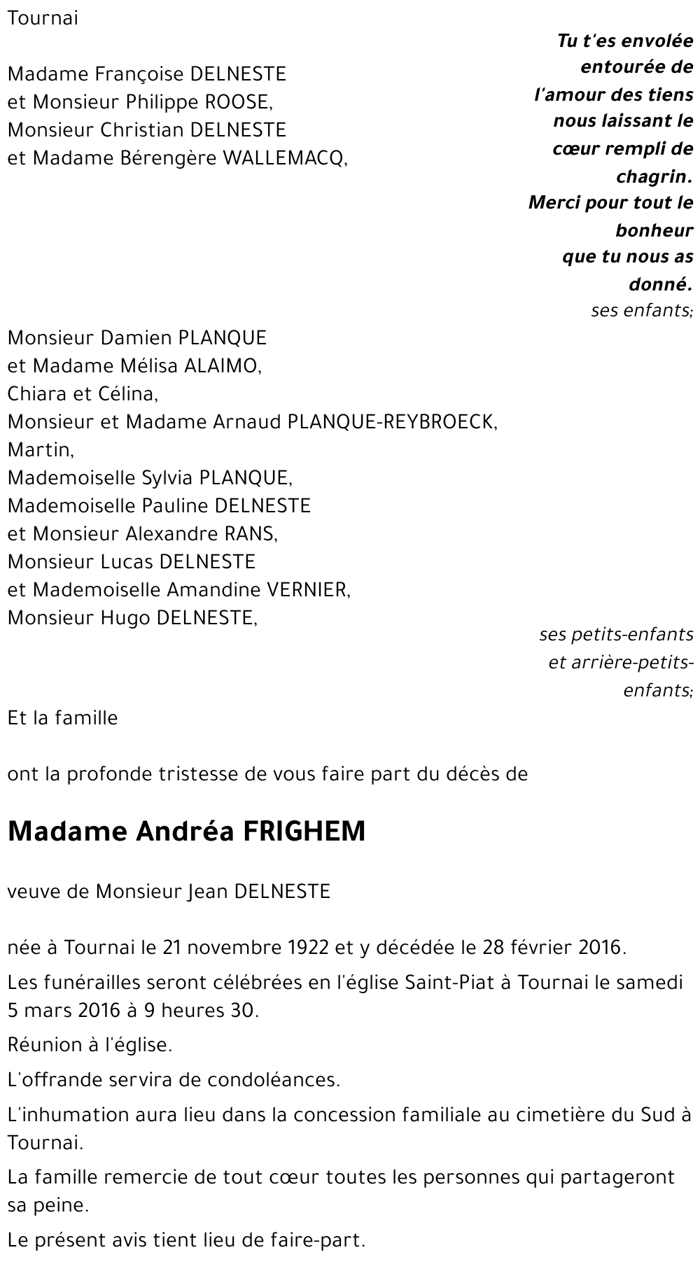 Andréa FRIGHEM