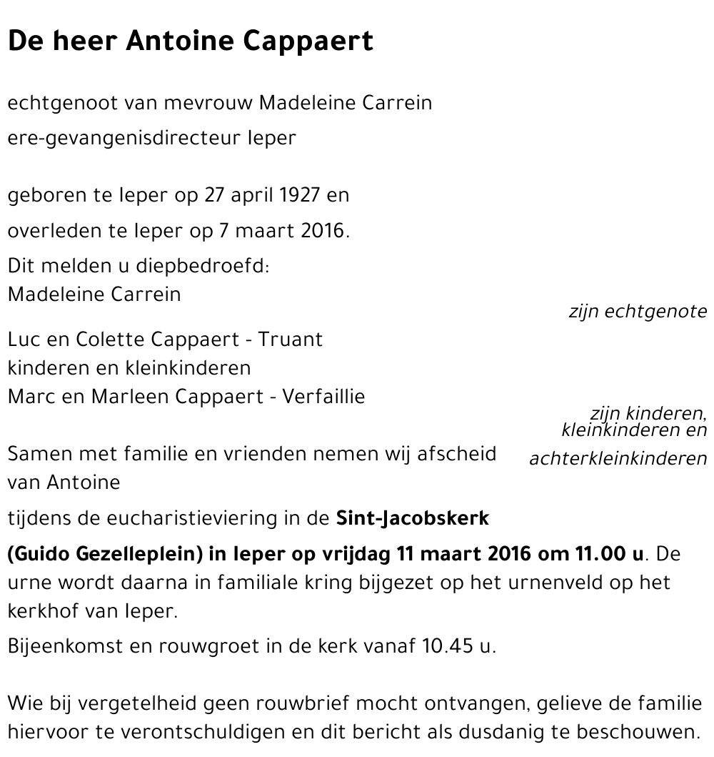 Antoine Cappaert