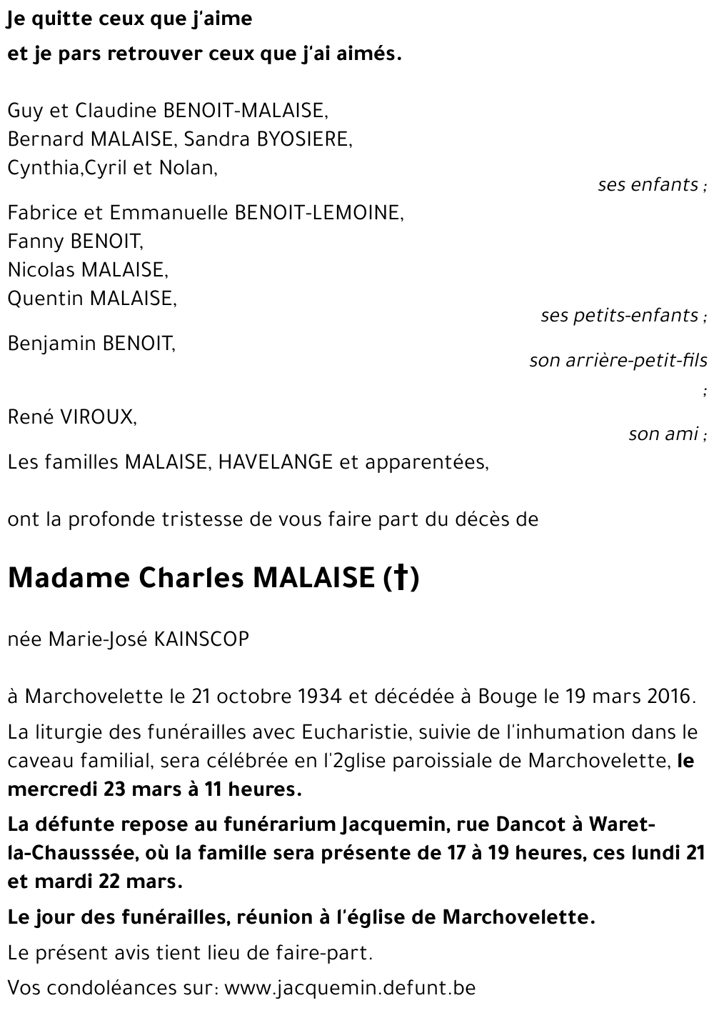 Charles MALAISE