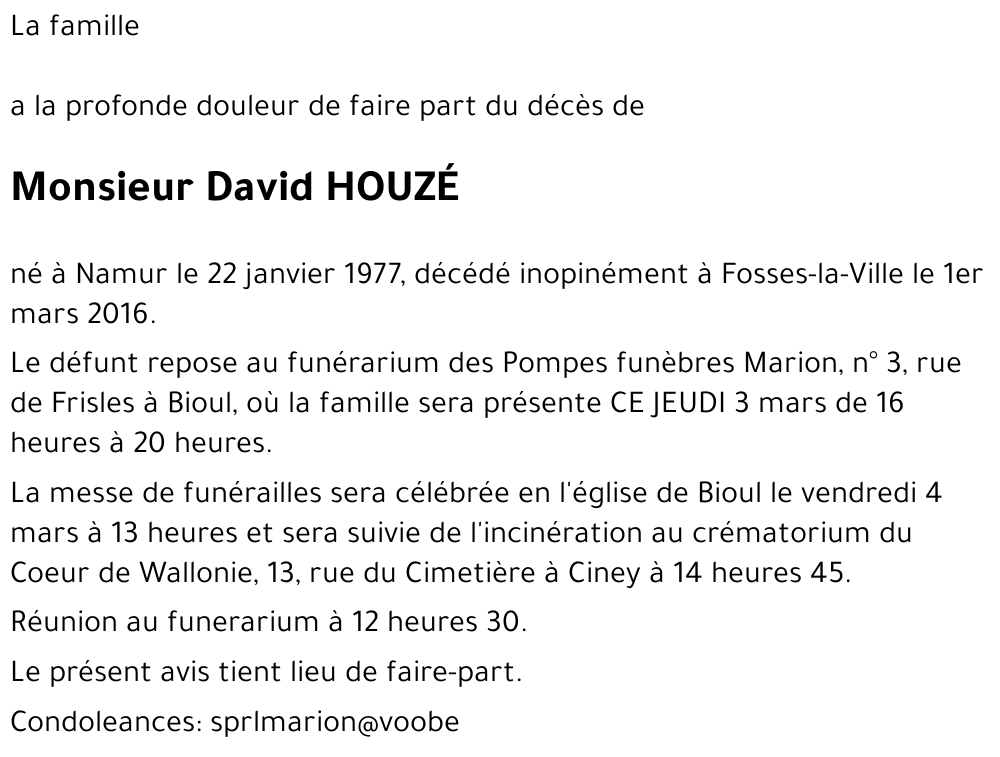 David HOUZÉ