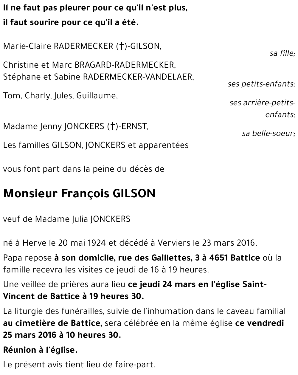 François GILSON