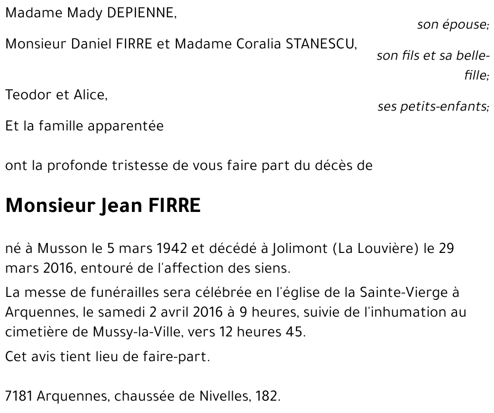 Jean FIRRE