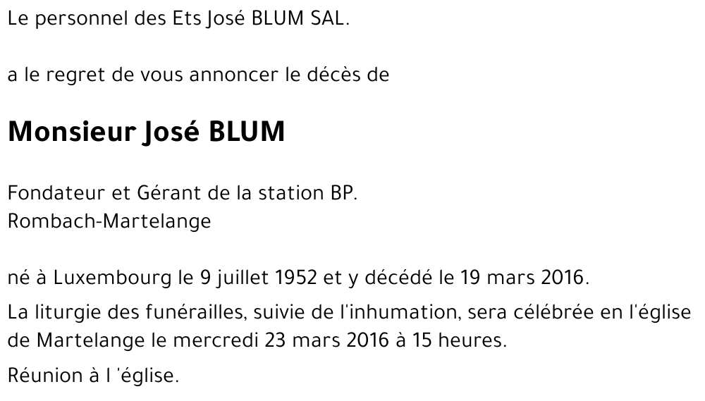 José BLUM