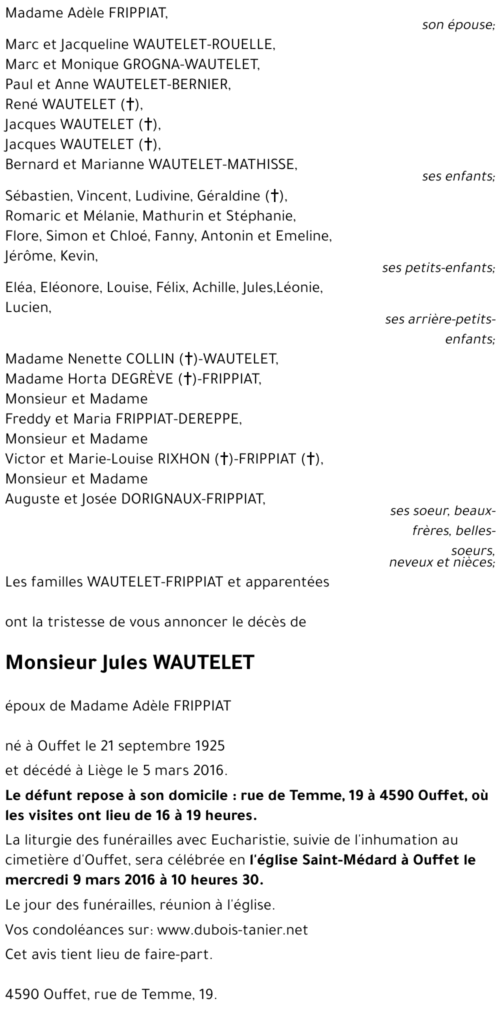 Jules WAUTELET