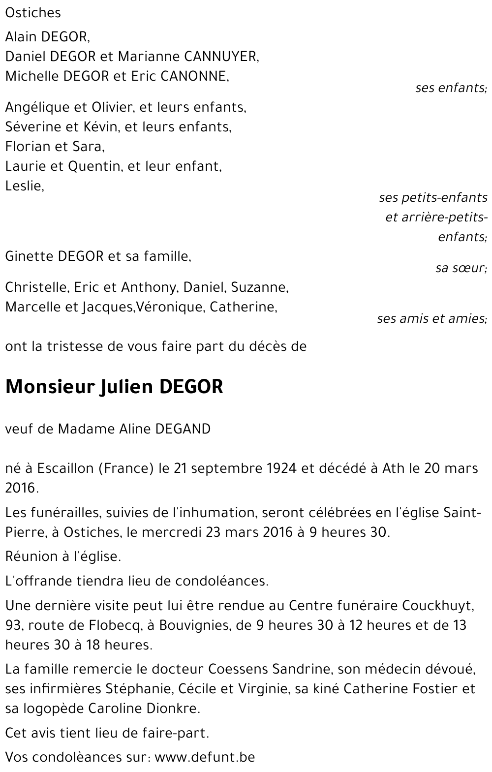 Julien DEGOR