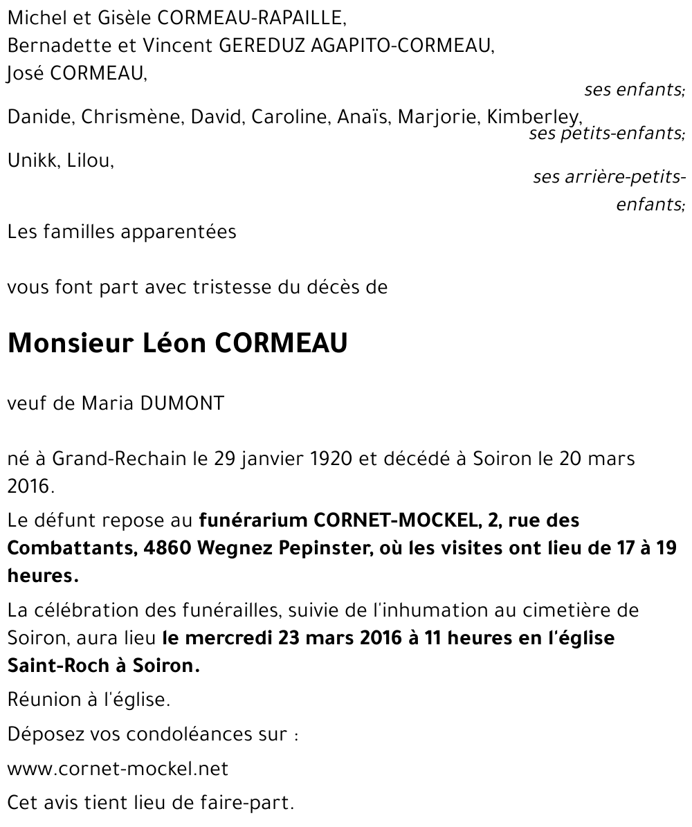 Léon CORMEAU
