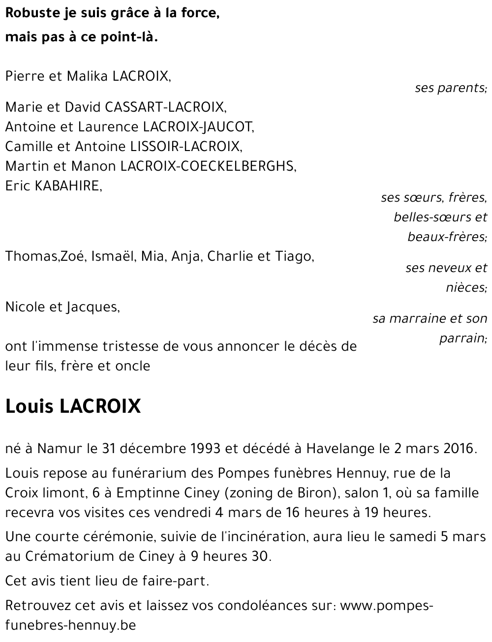 Louis LACROIX