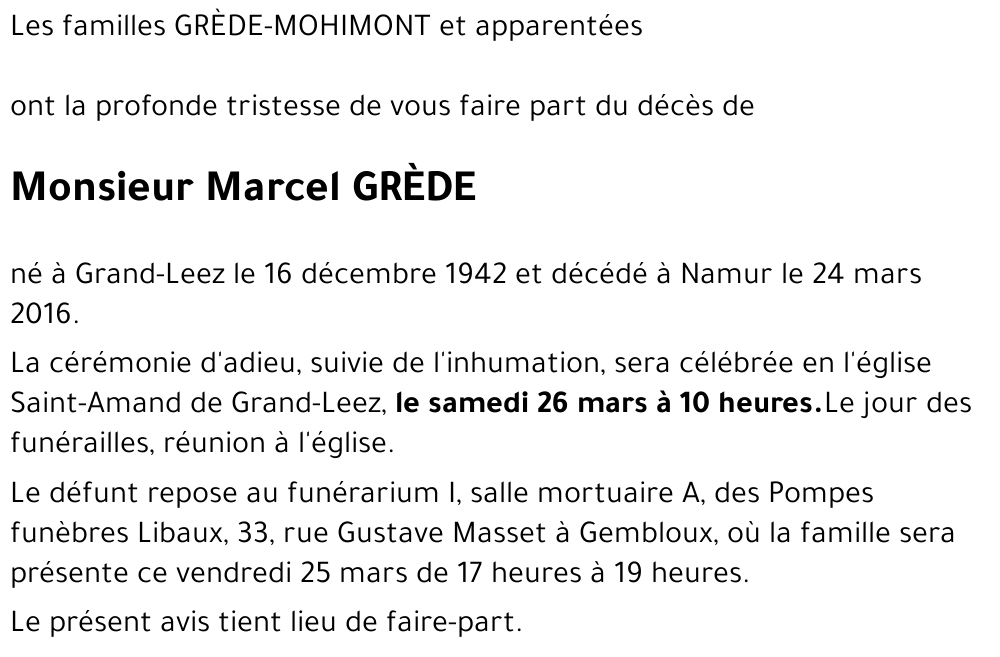 Marcel GRÈDE