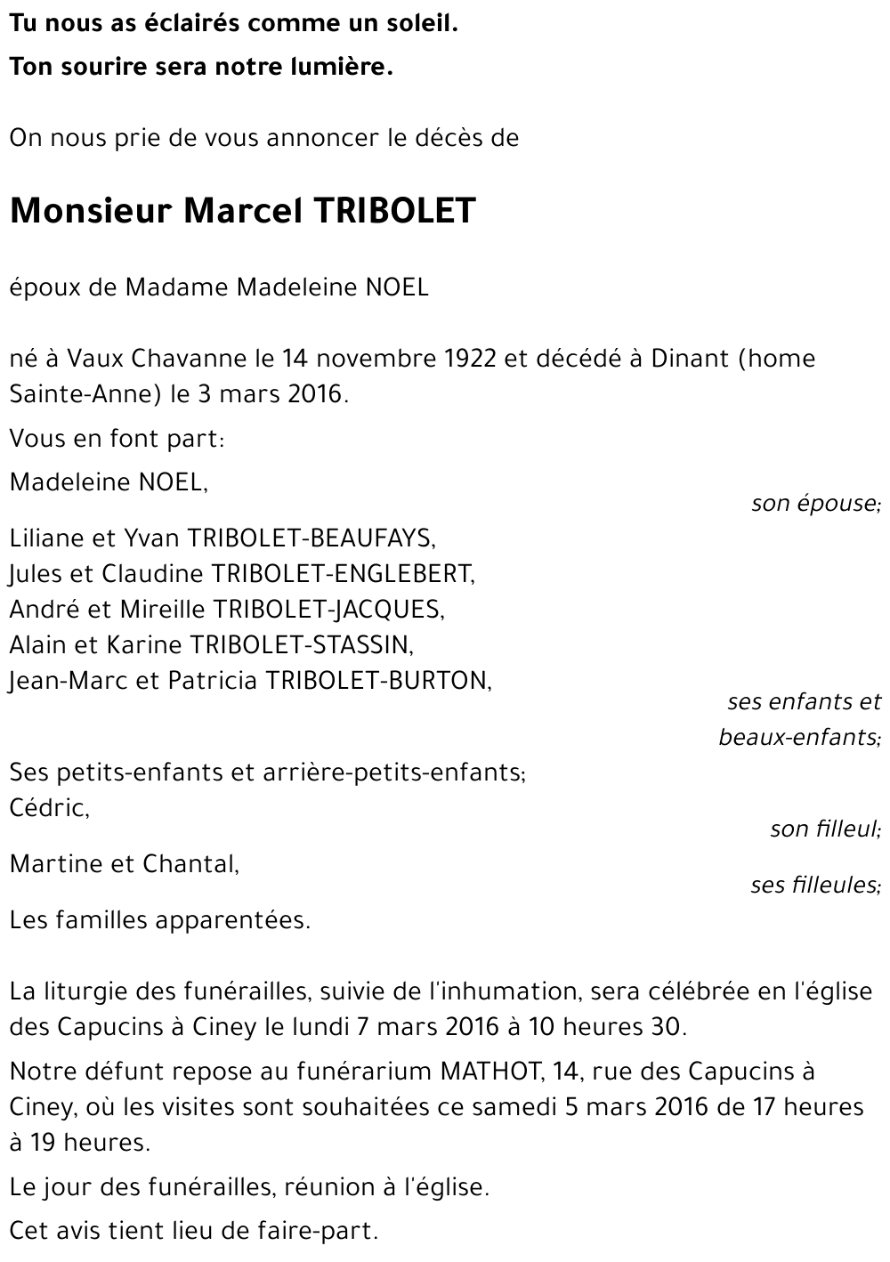 Marcel TRIBOLET