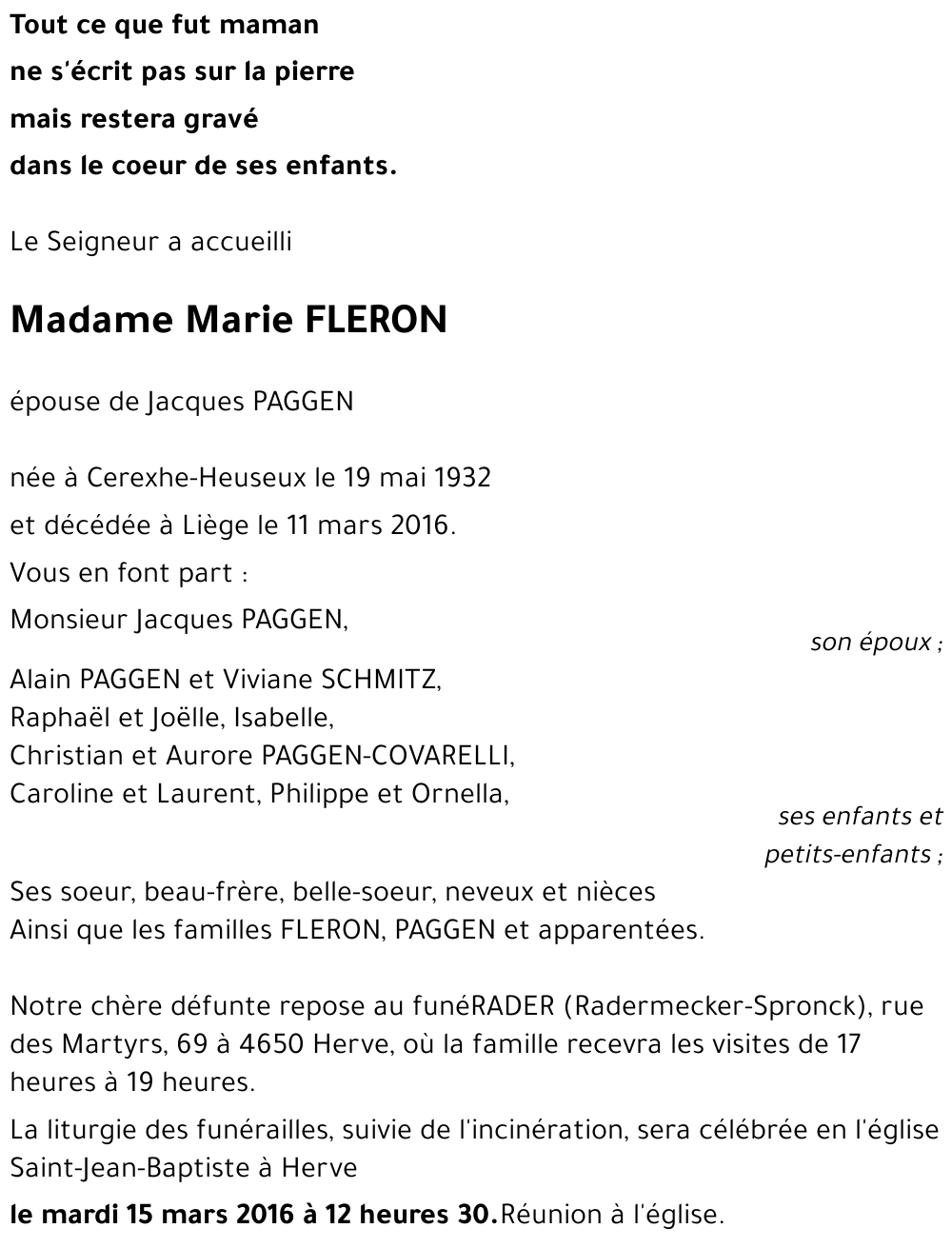 Marie FLERON