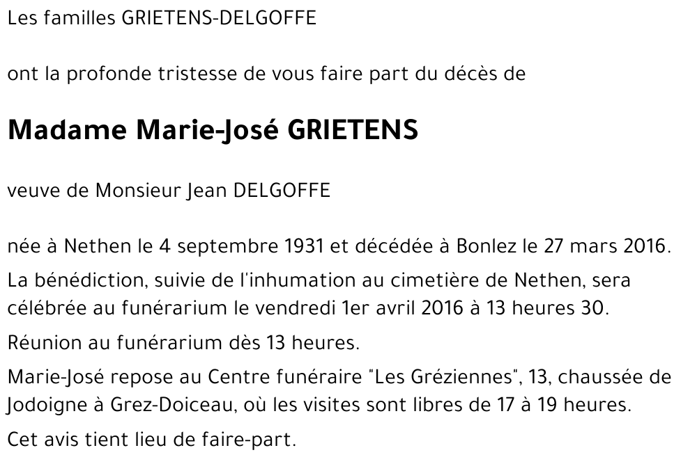 Marie-José GRIETENS