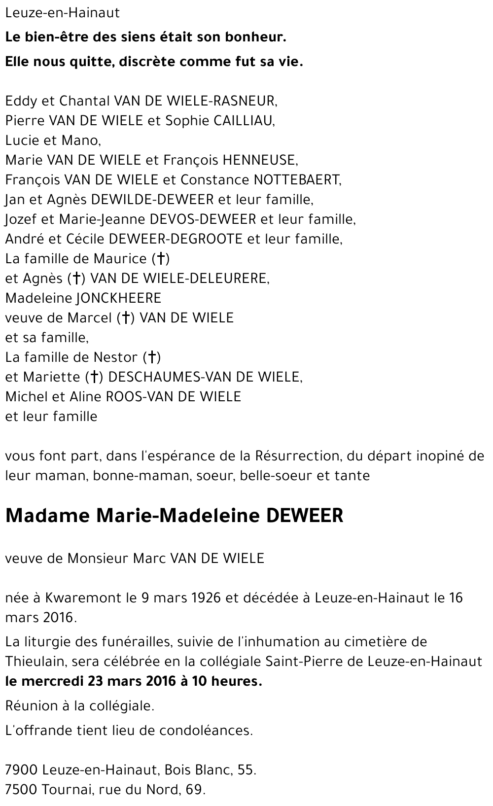 Marie-Madeleine Deweer