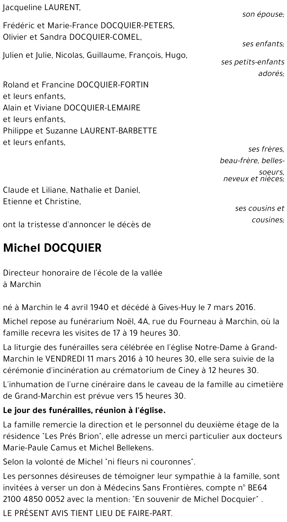 Michel DOCQUIER