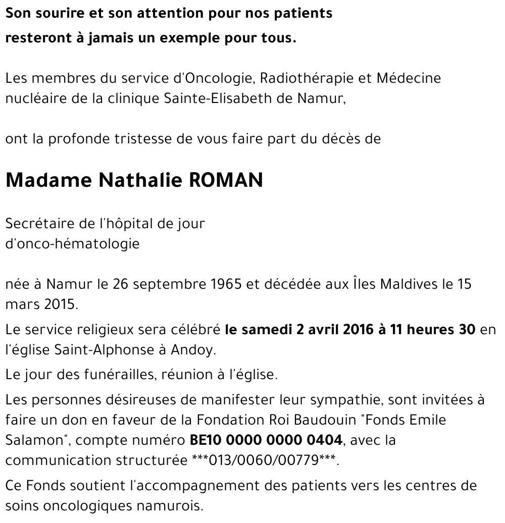 Nathalie ROMAN