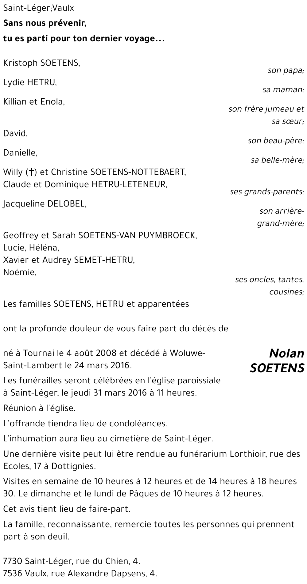 Nolan SOETENS