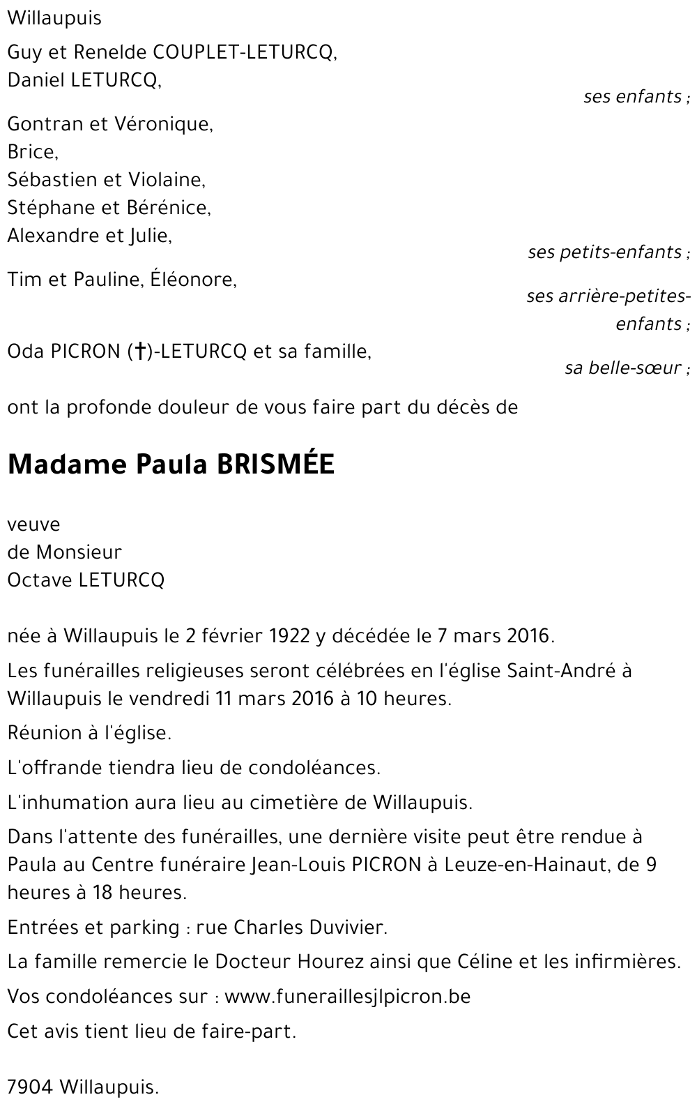 Paula BRISMÉE