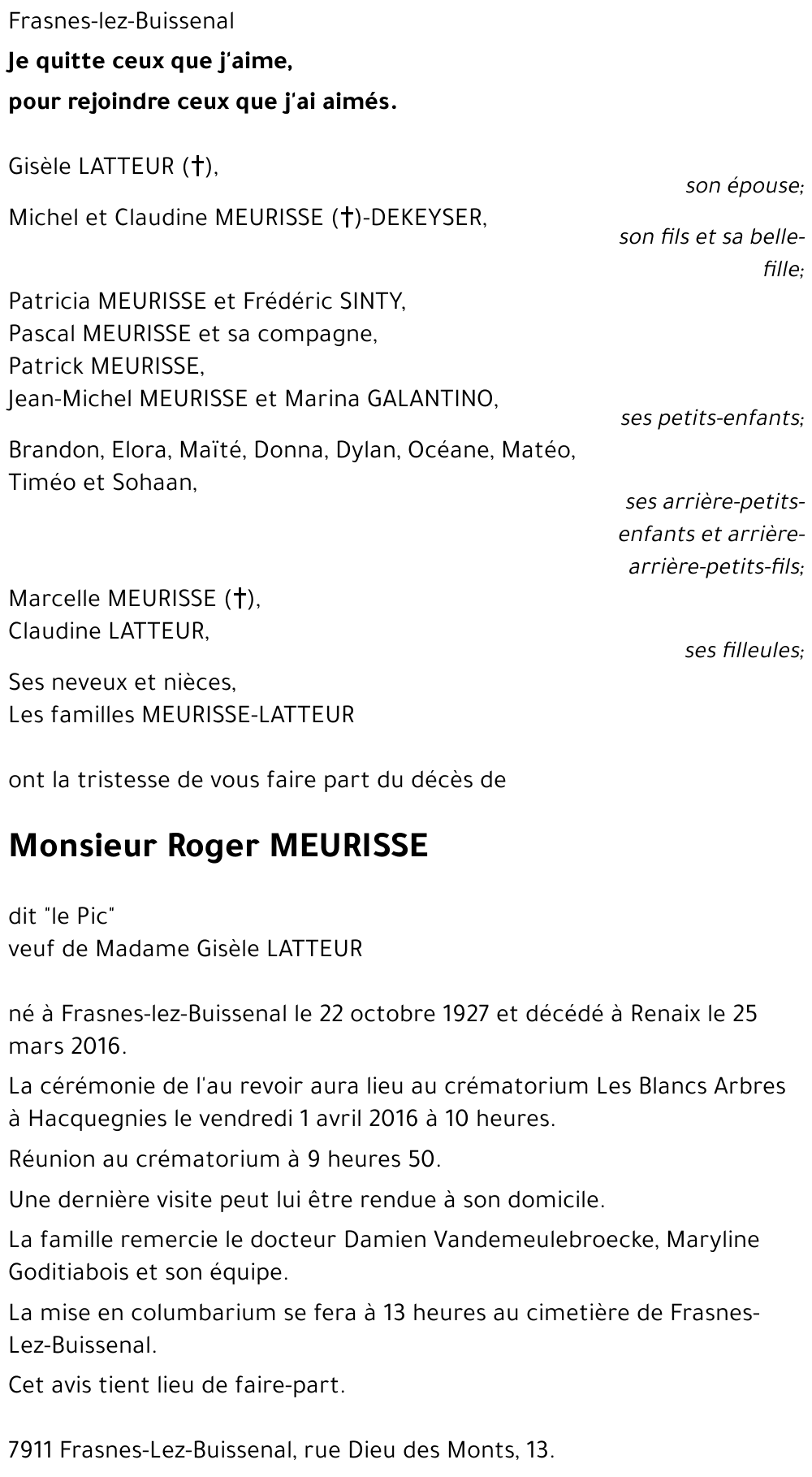 Roger MEURISSE