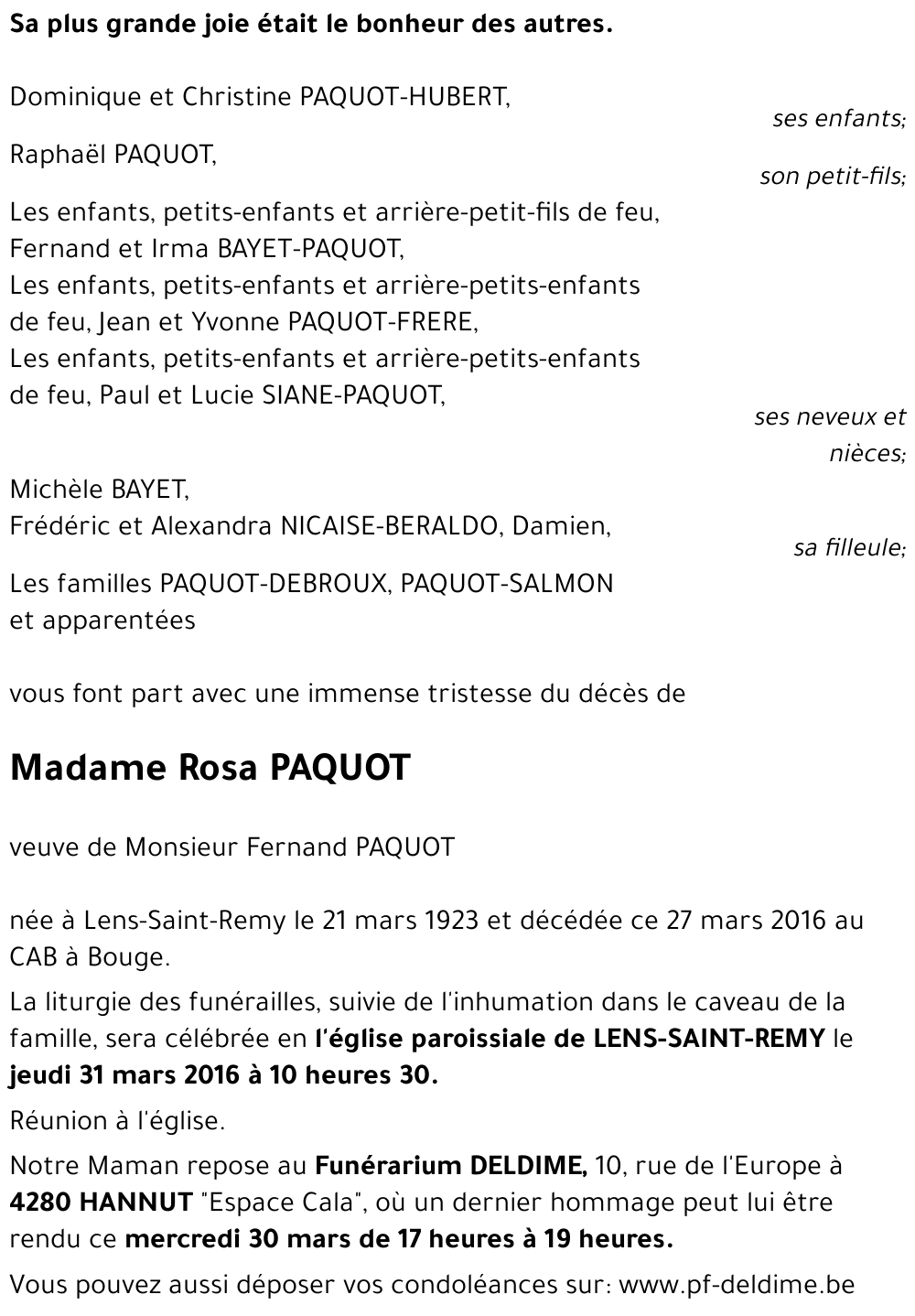 Rosa PAQUOT