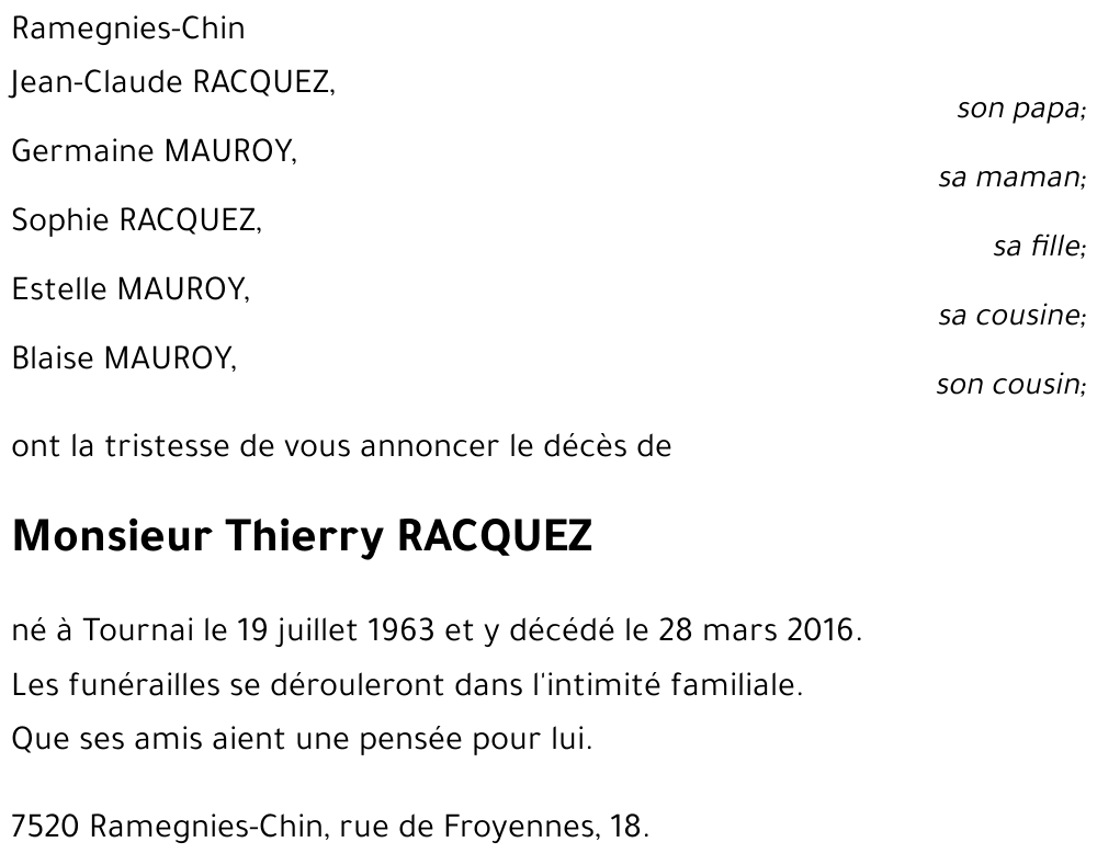 Thierry RACQUEZ