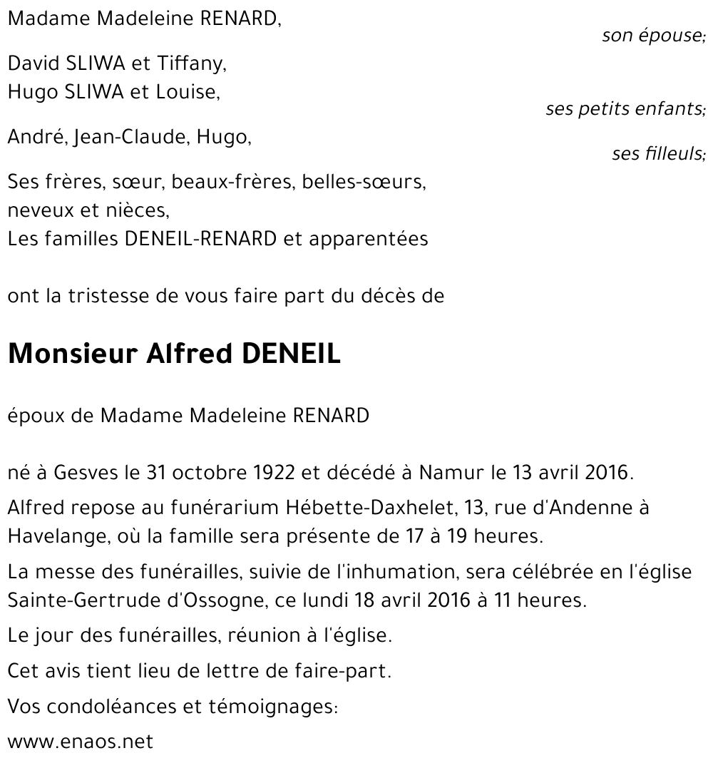 Alfred DENEIL