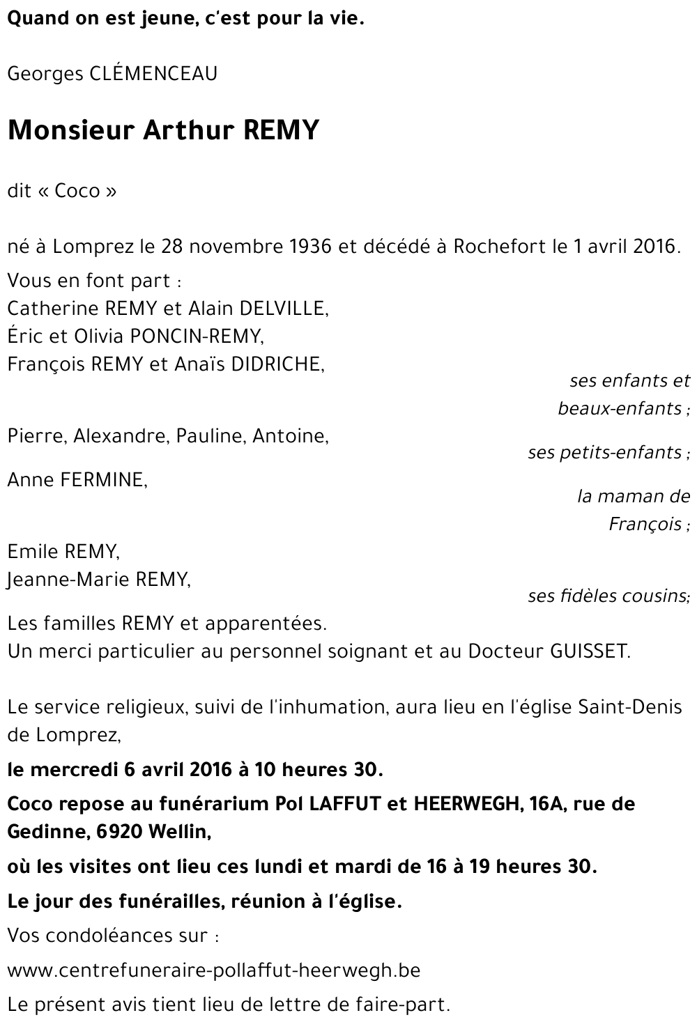 Arthur REMY