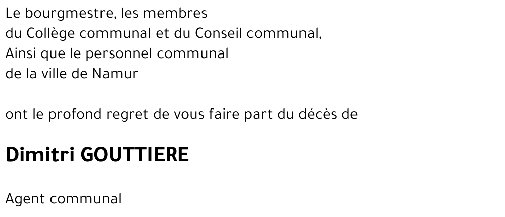 Dimitri GOUTTIERE