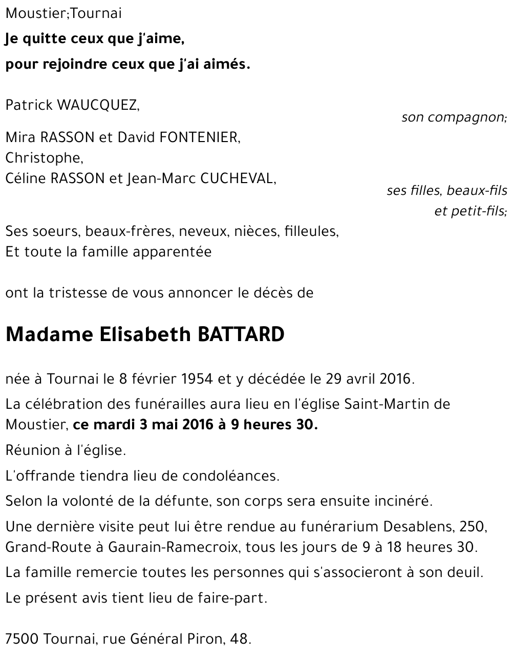 Elisabeth BATTARD