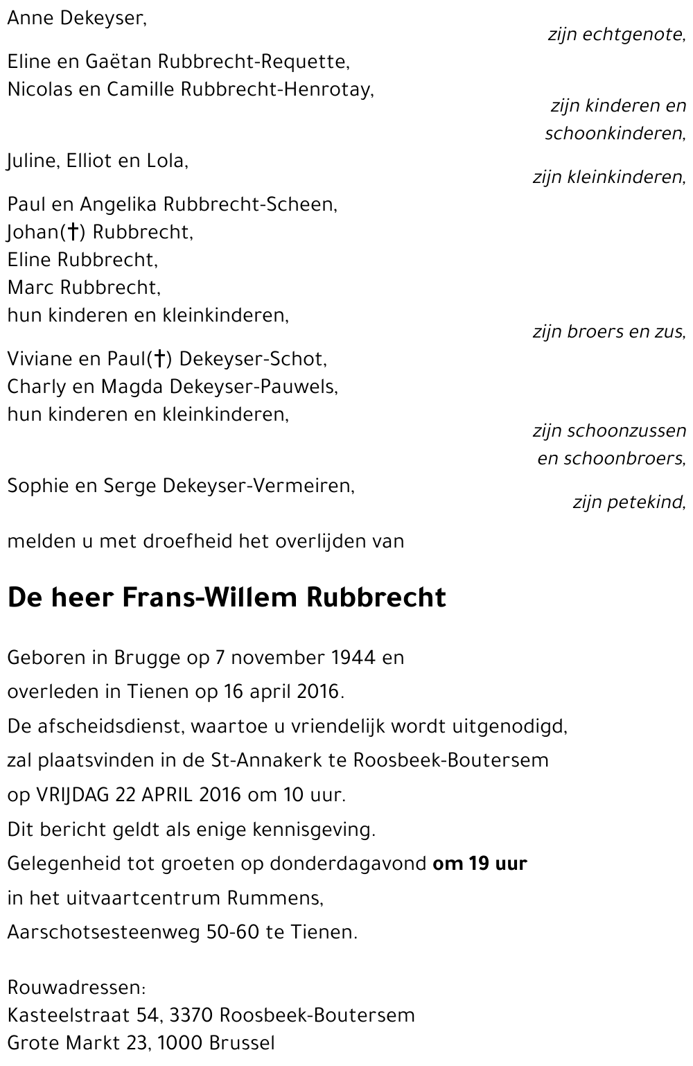 Frans-Willem Rubbrecht