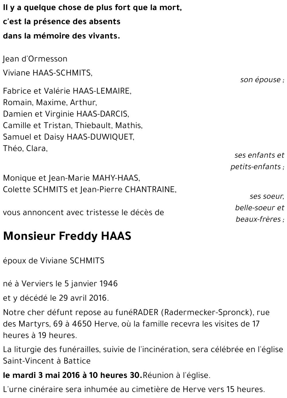 Freddy HAAS