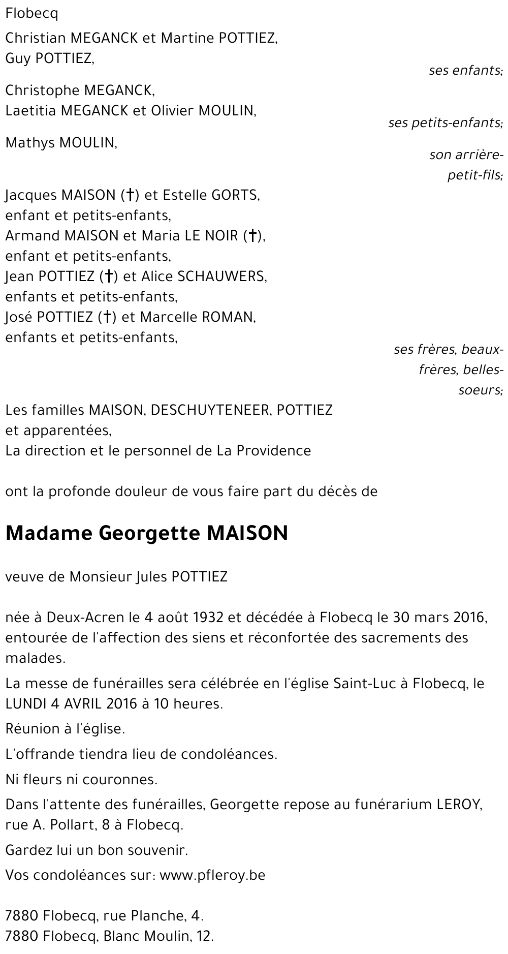 Georgette MAISON