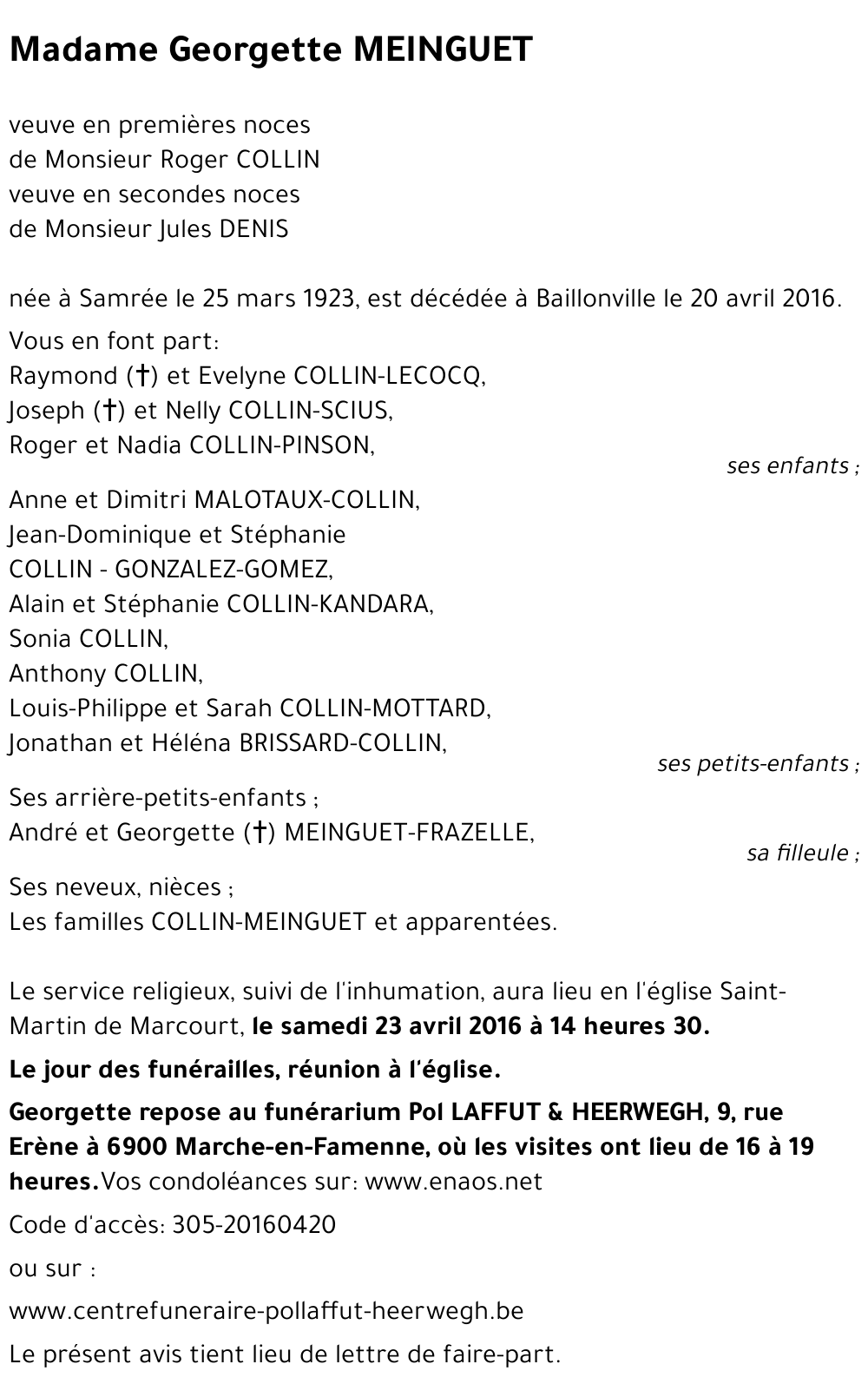 Georgette MEINGUET