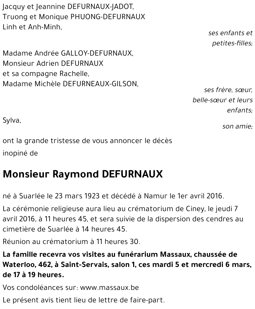 Gustave DEFURNAUX