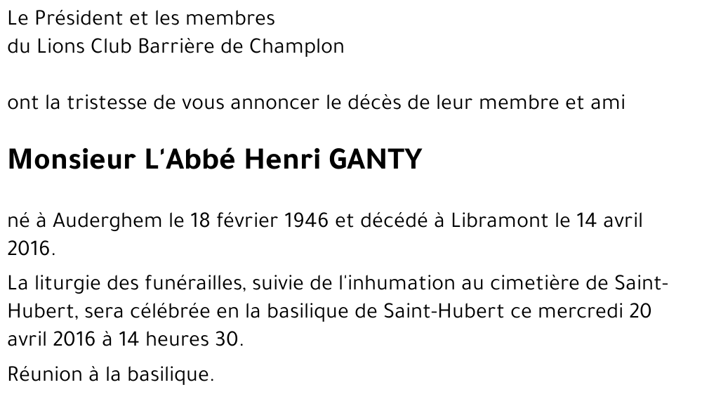 Henri GANTY