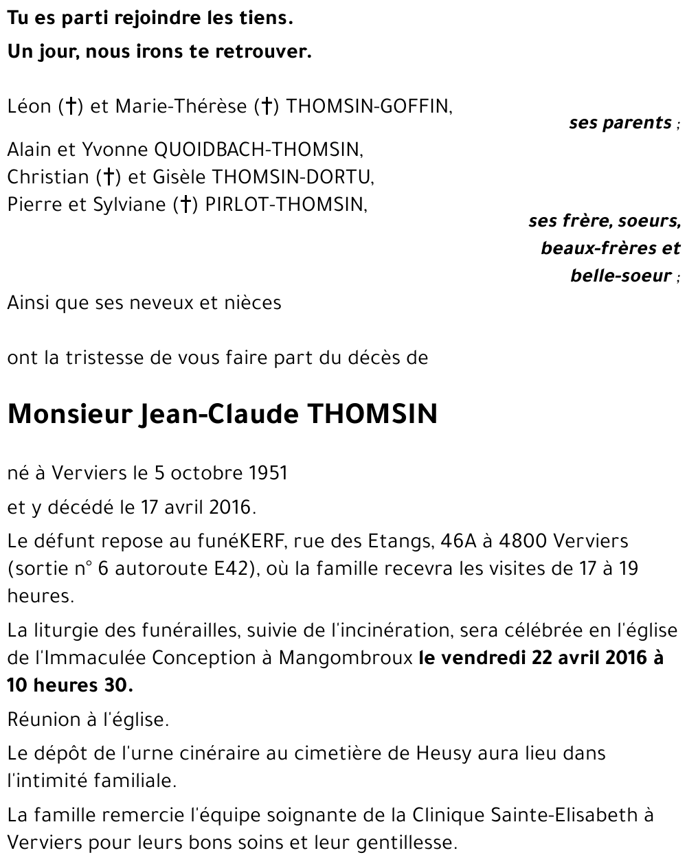 Jean-Claude THOMSIN