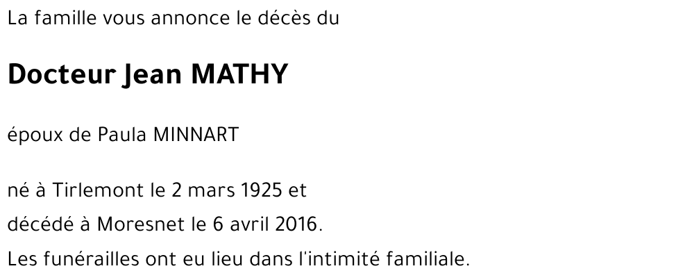 Jean MATHY