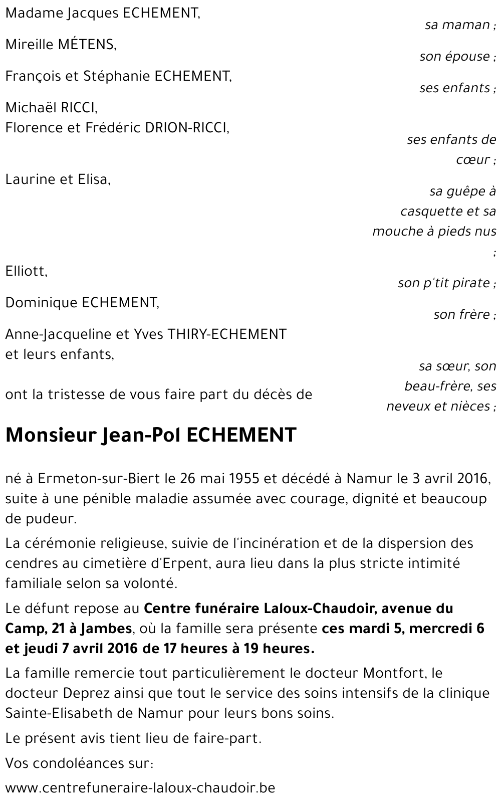 Jean-Pol ECHEMENT