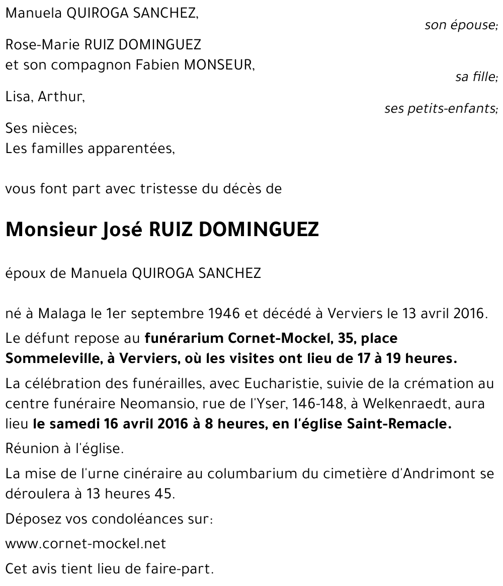 José RUIZ DOMINGUEZ