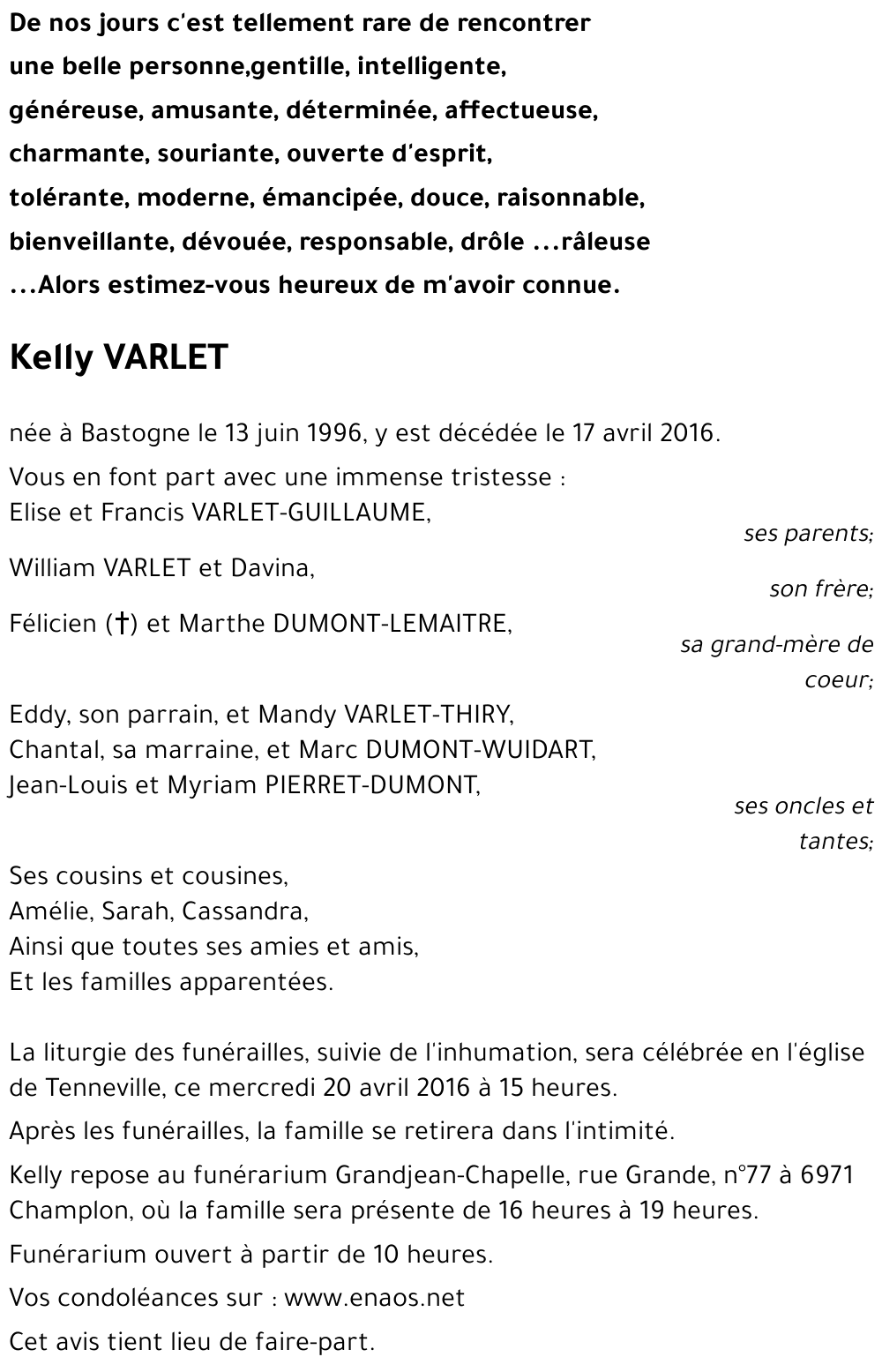 Kelly VARLET