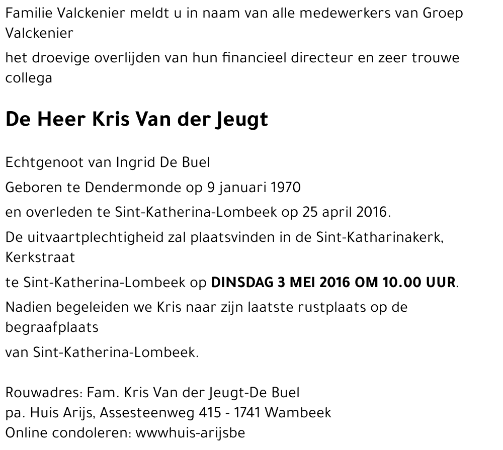 Kris Van der Jeugt