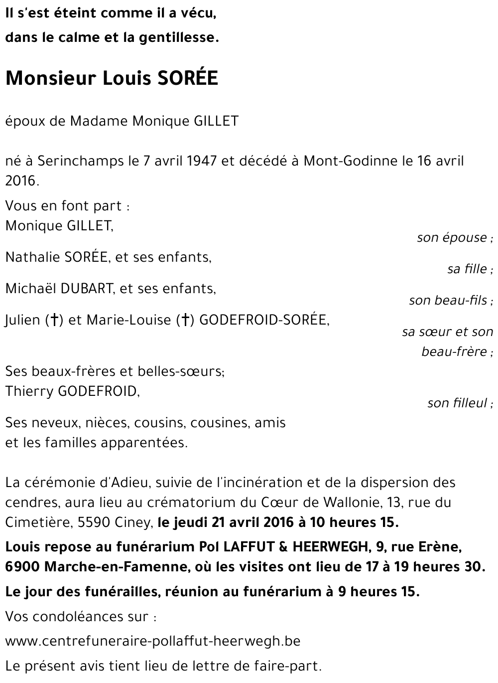 Louis SORÉE