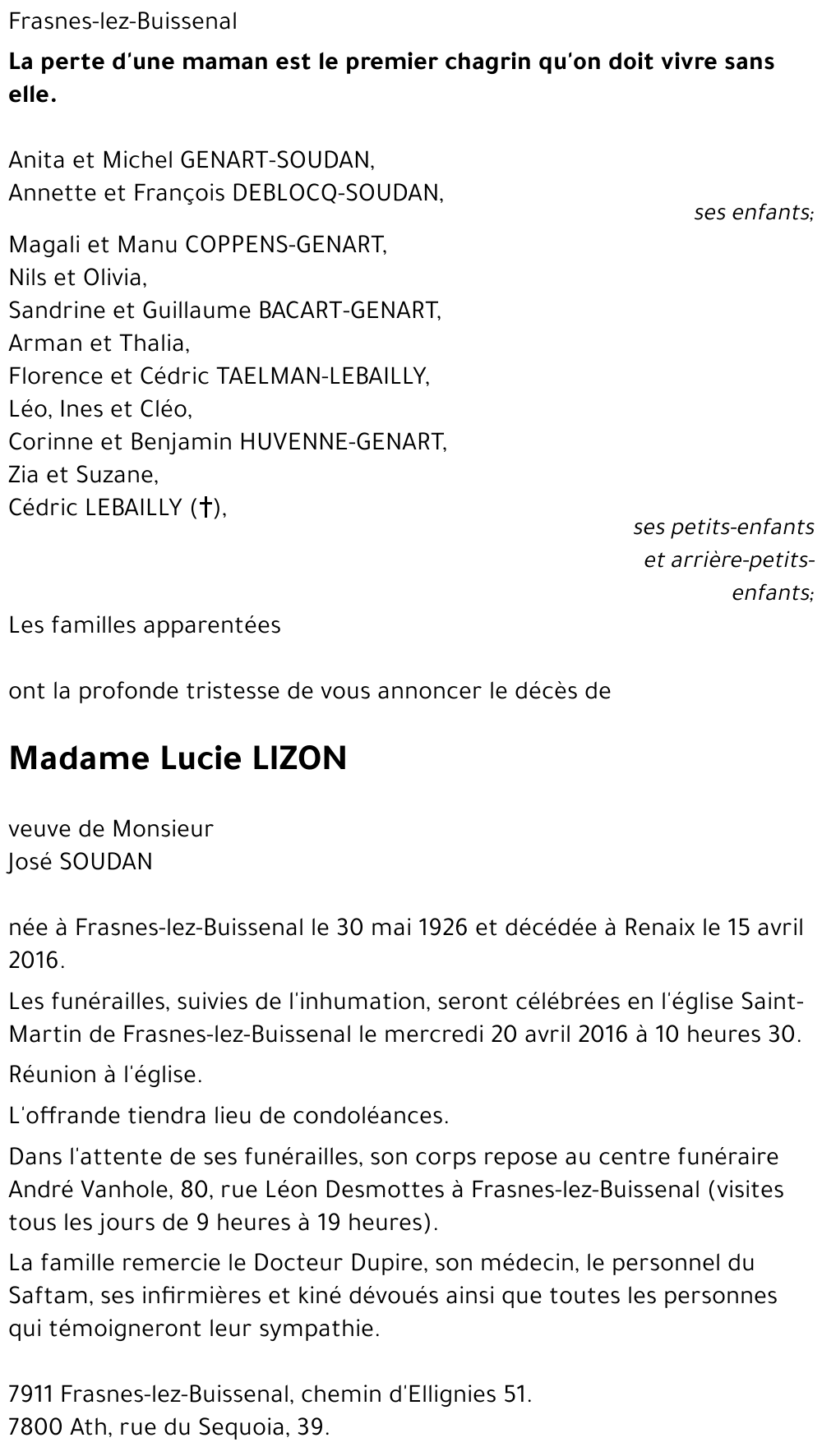 Lucie LIZON