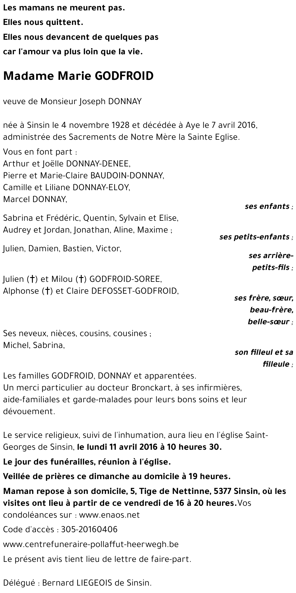 Marie GODFROID