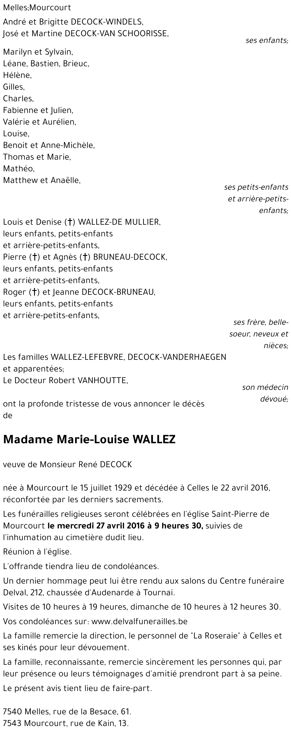 Marie-Louse WALLEZ