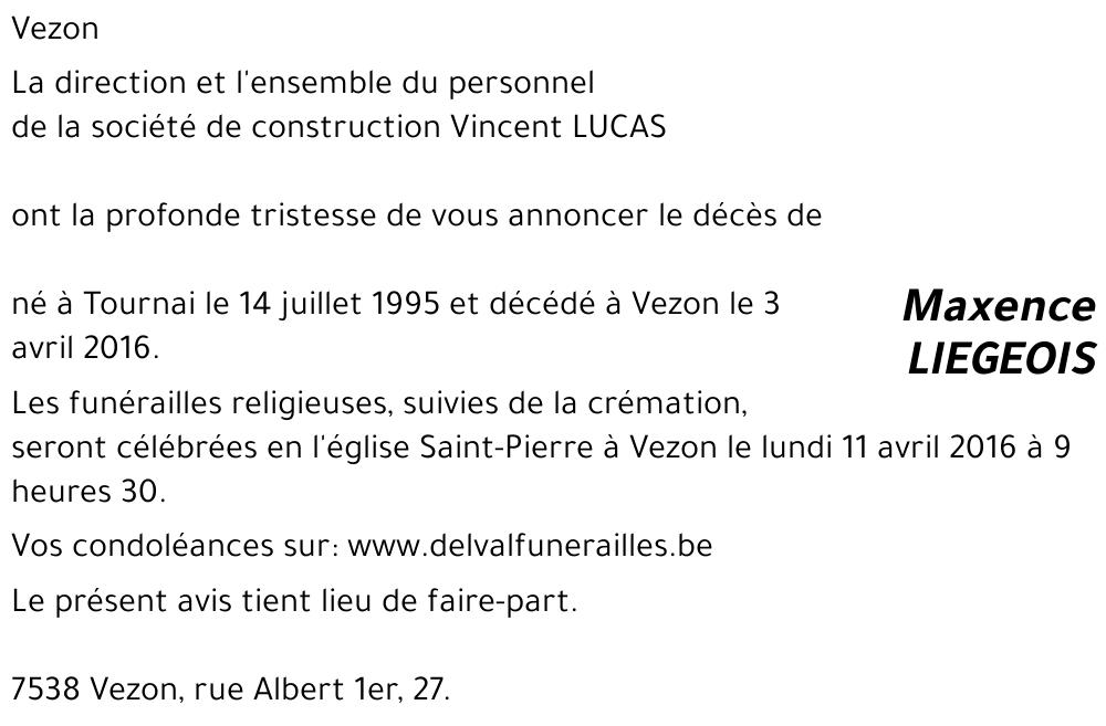 Maxence liegeois