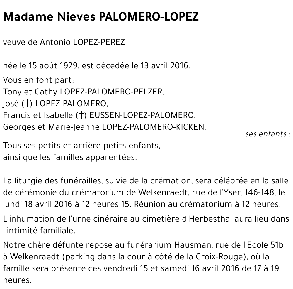 Nieves PALOMERO-LOPEZ