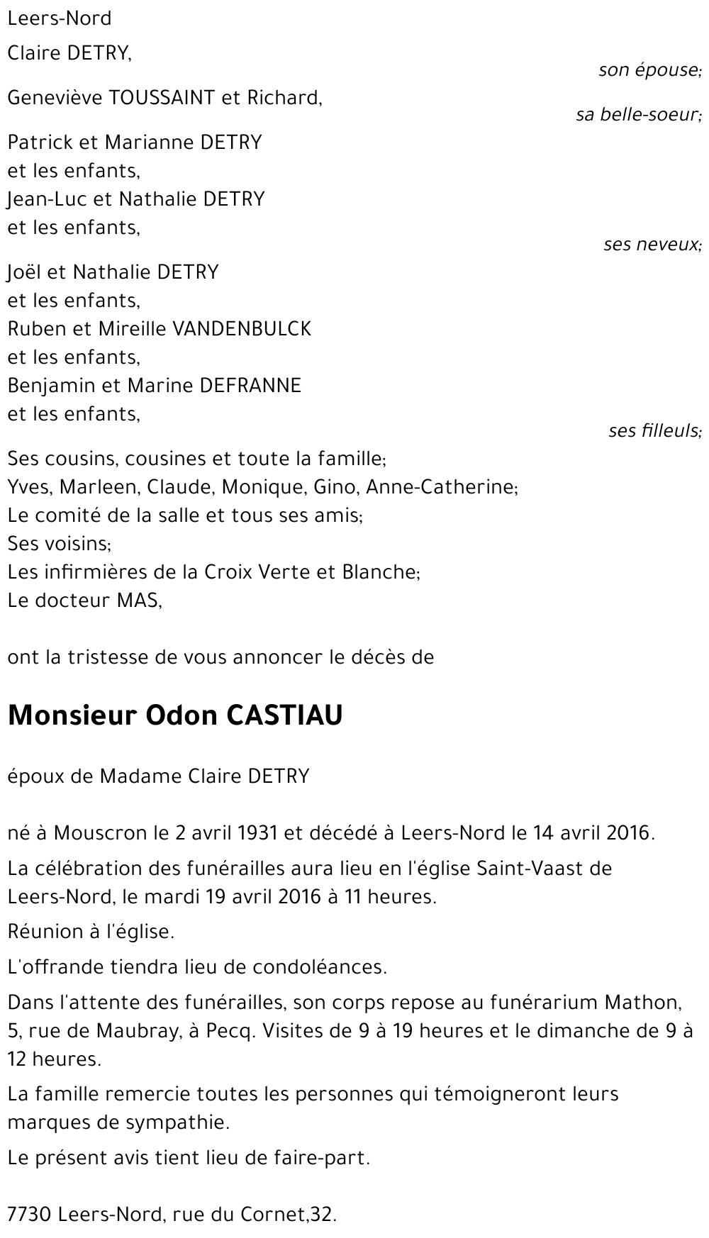 Odon CASTIAU