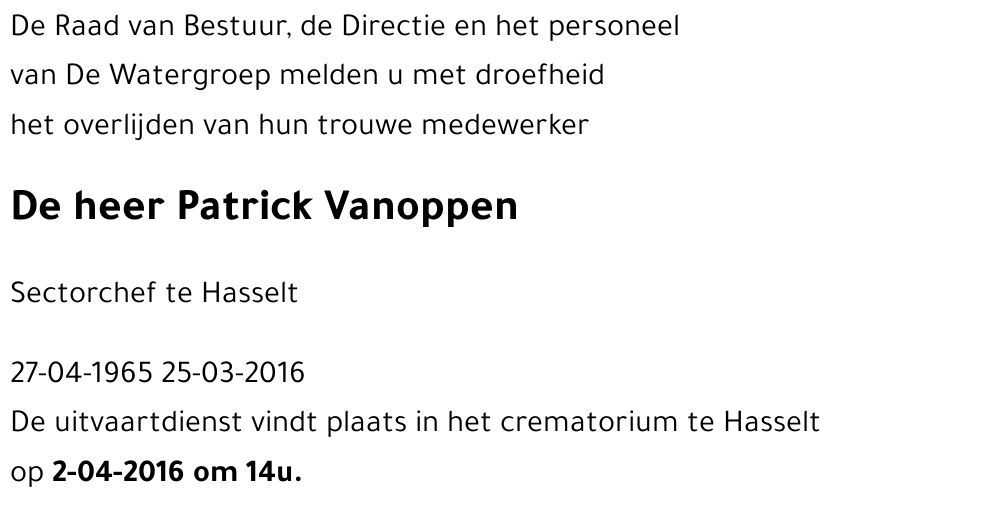 Patrick Vanoppen