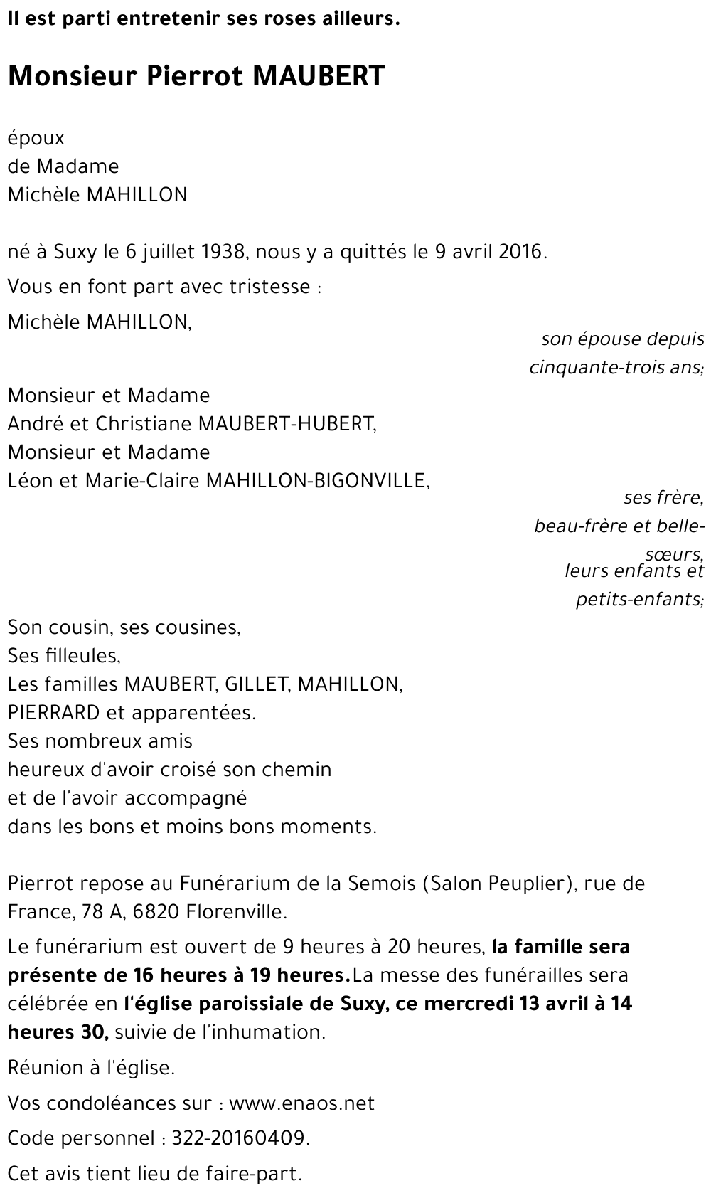 Pierrot MAUBERT