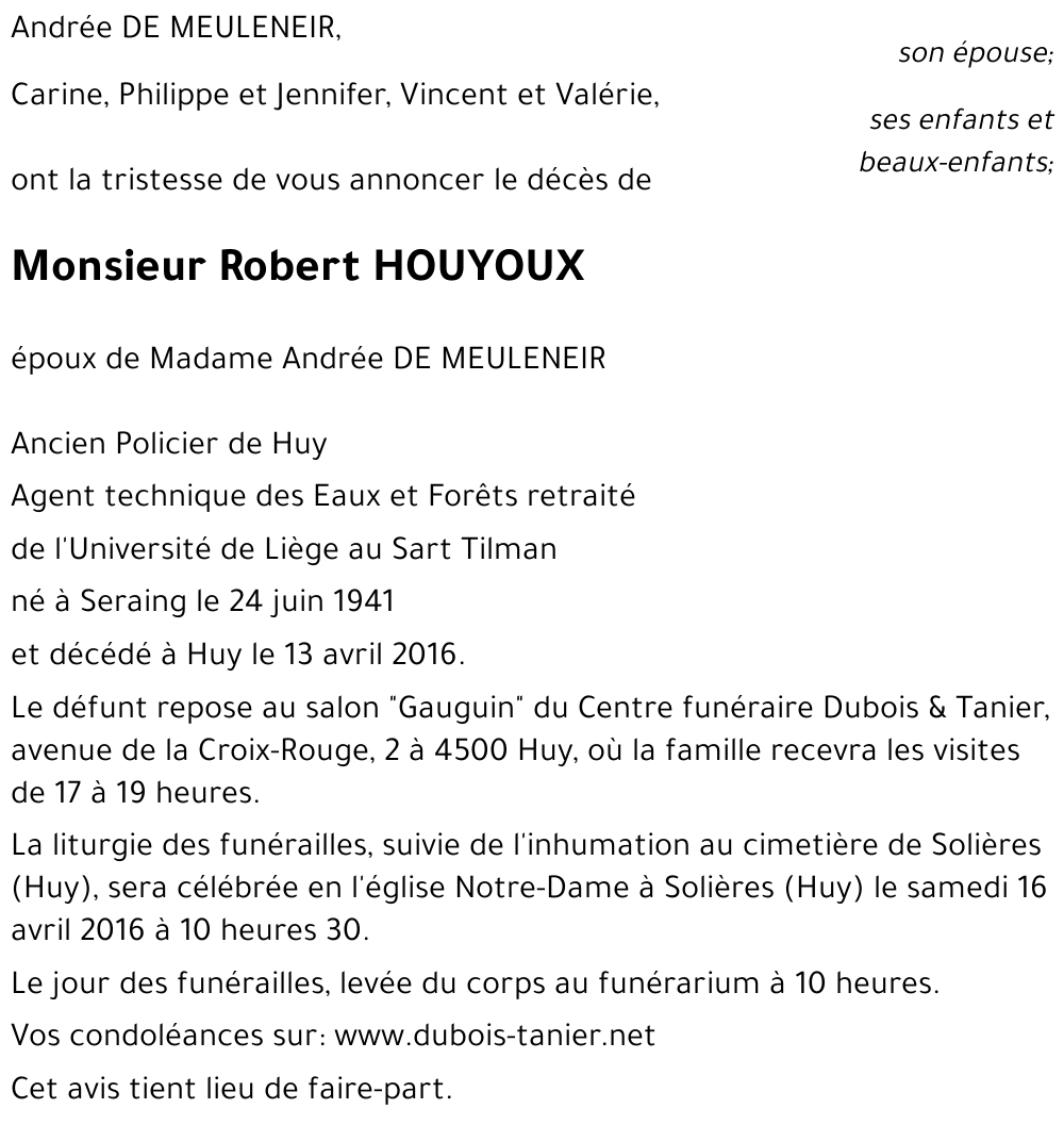 Robert HOUYOUX